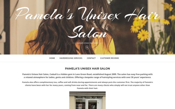 Screenshot of codsallhairsalon.co.uk