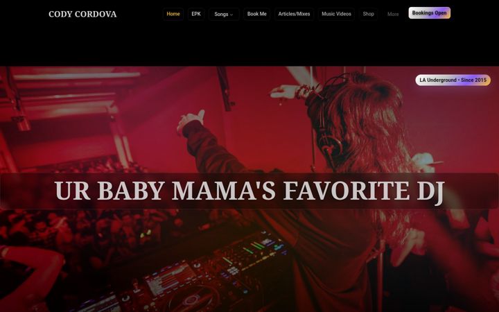 Screenshot of codycordova.com