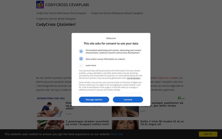 Screenshot of codycross-cevaplari.info