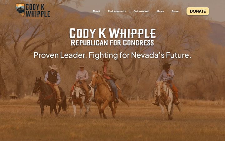 Screenshot of codyk4congress.com