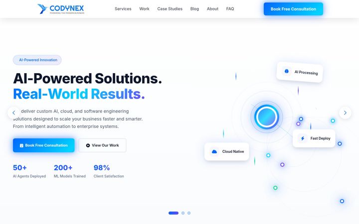Screenshot of codynex.com