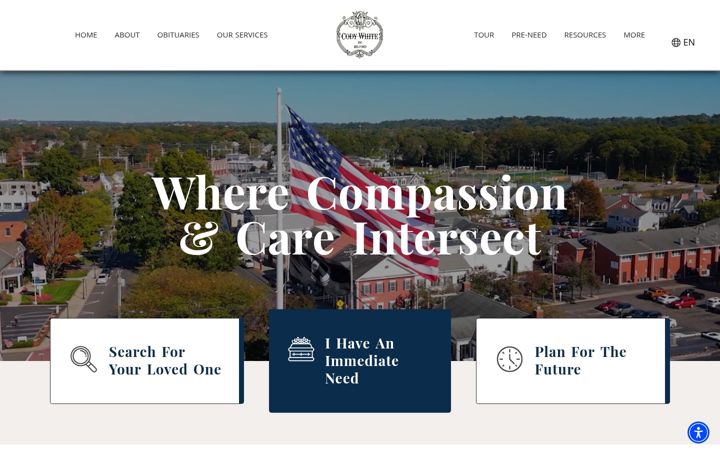 Screenshot of codywhitefuneralservice.com