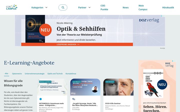 Screenshot of coe-campus.de