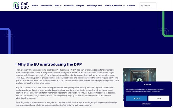 Screenshot of coe-dpp.nl