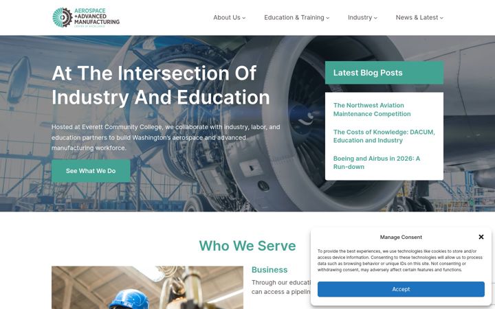 Screenshot of coeaerospace.com