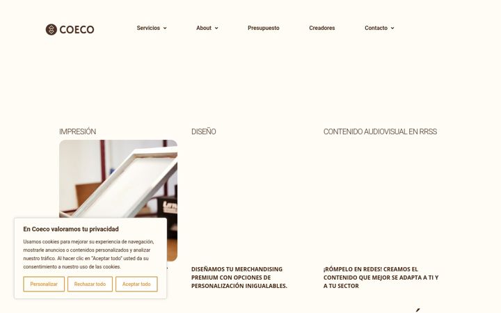 Screenshot of coecocreative.com