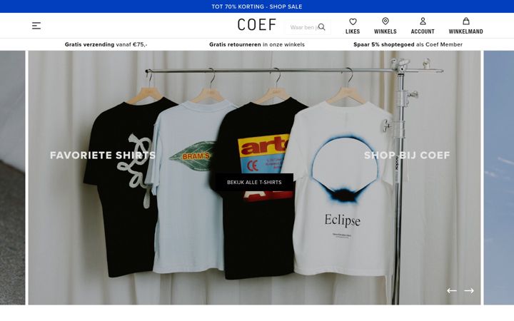 Screenshot of coef.nl