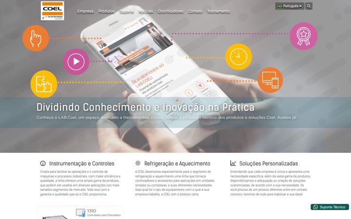Skjámynd af coel.com.br