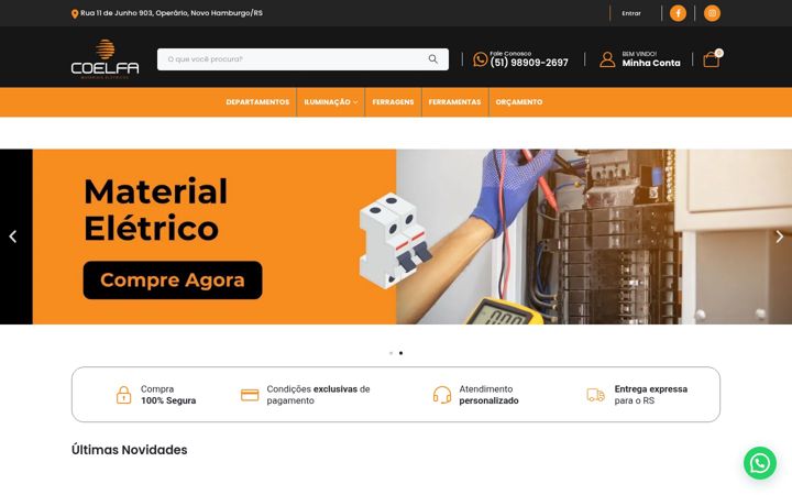 Posnetek zaslona coelfa.com.br
