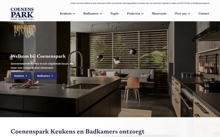 Screenshot of coenenspark.nl