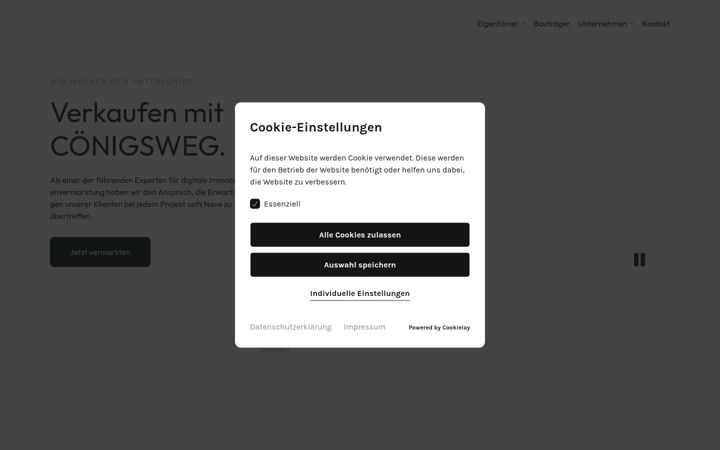 Screenshot of coenigsweg.de