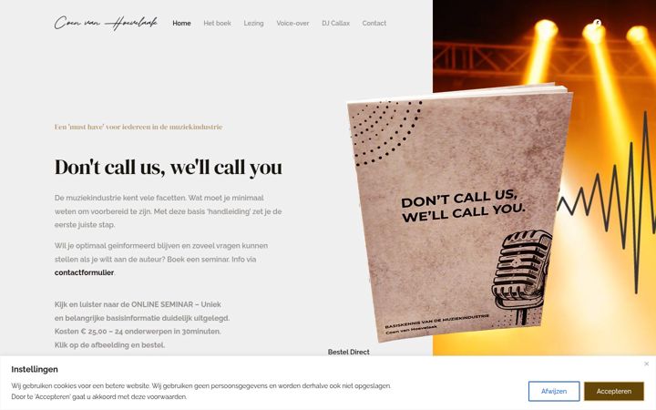 Screenshot of coenvanhoevelaak.com