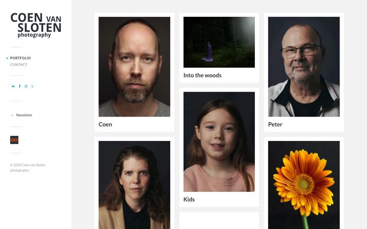 Screenshot of coenvansloten.com