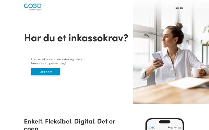 Screenshot του coeo-inkasso.no