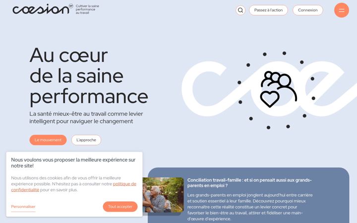 Screenshot of coesion-sp.ca