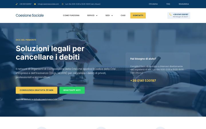Screenshot of coesionesociale.com