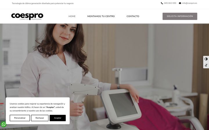Screenshot of coespro.es