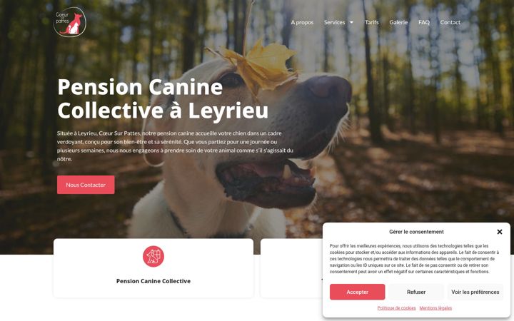 Screenshot of coeur-sur-pattes.com