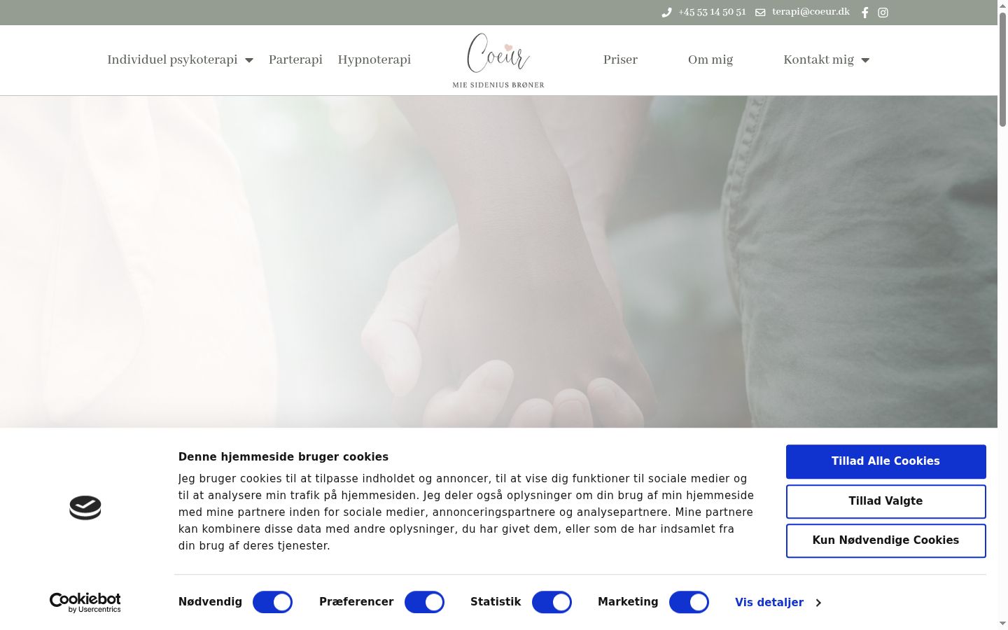 Screenshot tal-banner tal-kunsens muri qabel kwalunkwe interazzjoni