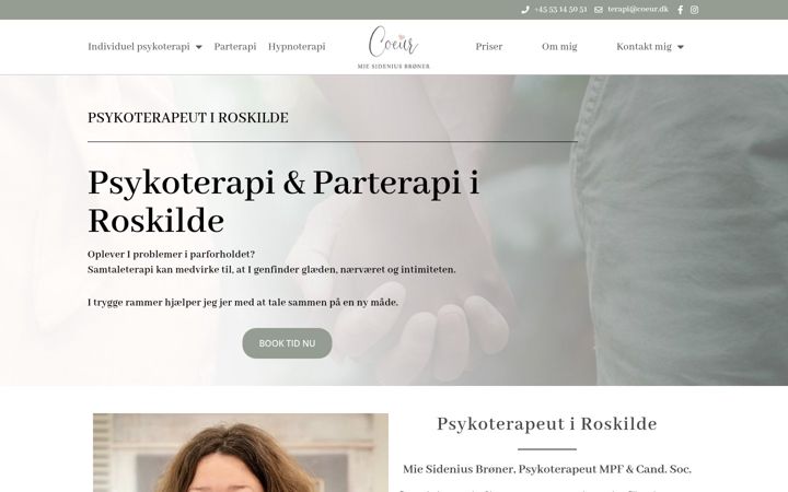 Screenshot of coeur.dk