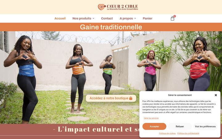 Skærmbillede af coeur2cible.fr