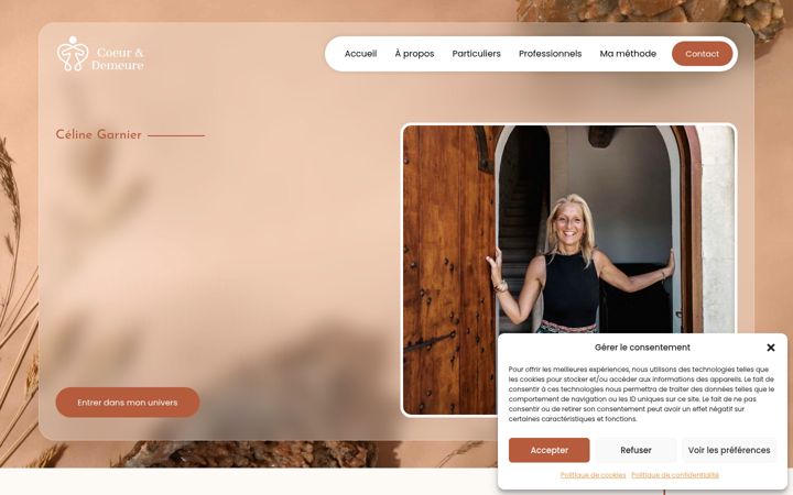 Screenshot of coeurdedemeure.com