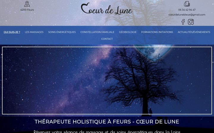 Screenshot of coeurdelunebleue.fr