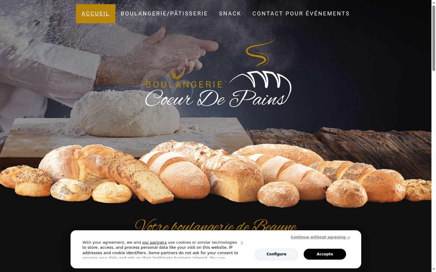 Screenshot tal-banner tal-kunsens muri qabel kwalunkwe interazzjoni