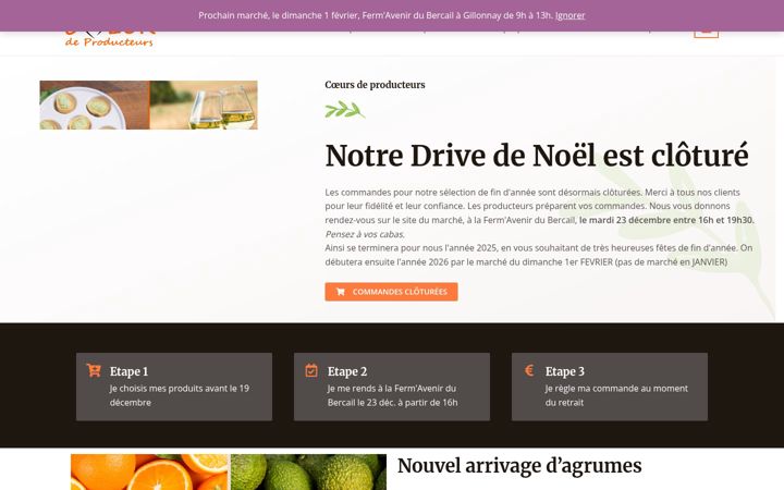 Screenshot of coeurdeproducteurs.fr