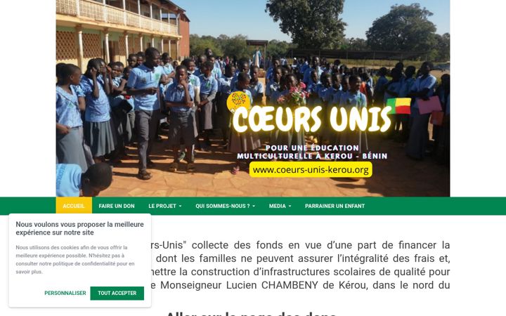 Ekrano kopija coeurs-unis-kerou.org