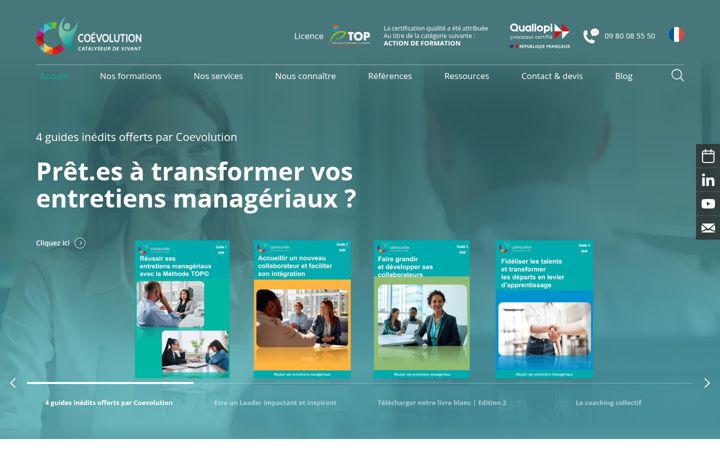 Screenshot of coevolution.fr