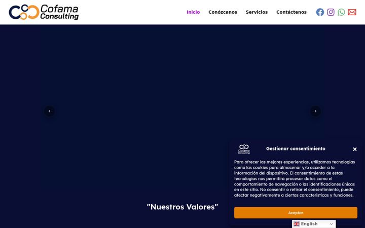 Screenshot of cofamasv.com