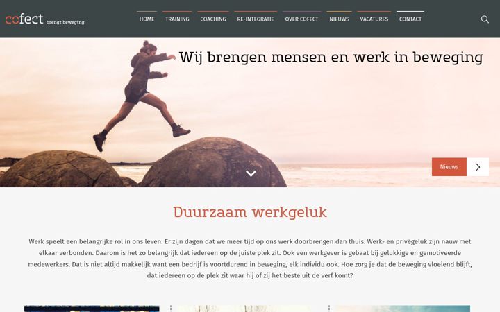 Posnetek zaslona cofect.nl