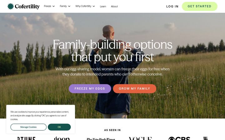 Screenshot of cofertility.com