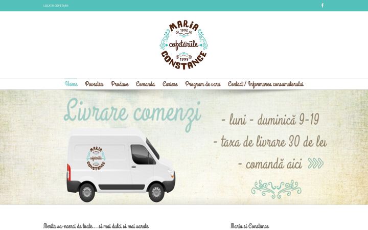 Screenshot van cofetaria-maria.ro