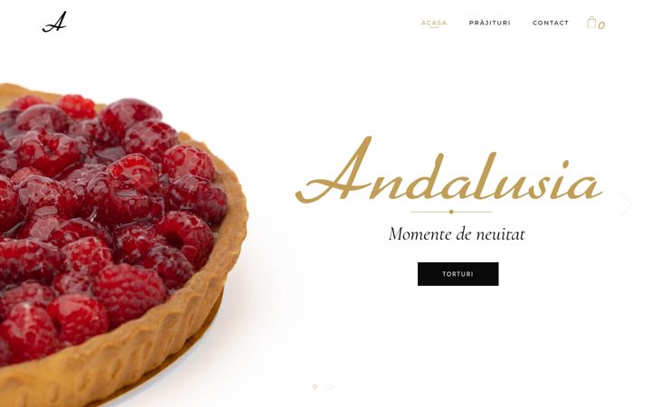 Screenshot van cofetariaandalusia.ro