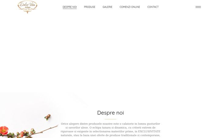 Screenshot of cofetariadolcevita.ro