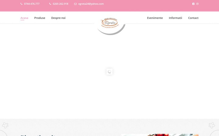 Screenshot of cofetariaegreta.ro