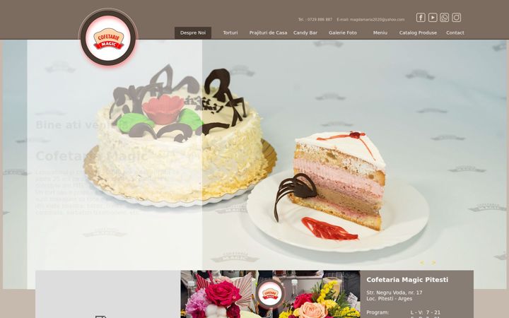 Screenshot of cofetariamagicpitesti.ro
