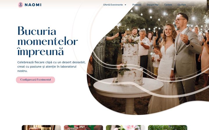 Screenshot van cofetarianaomi.ro