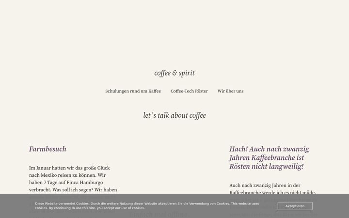 Screenshot of coffee-and-spirit.com