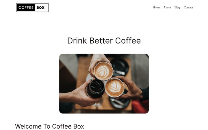 Screenshot of coffee-box.co.uk