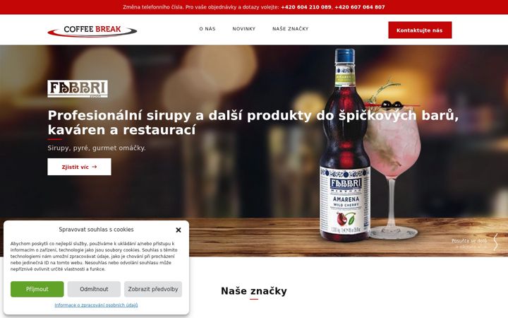 Екранна снимка на coffee-break.cz