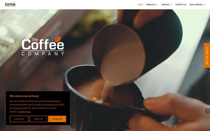 Screenshot of coffee-company.co.uk