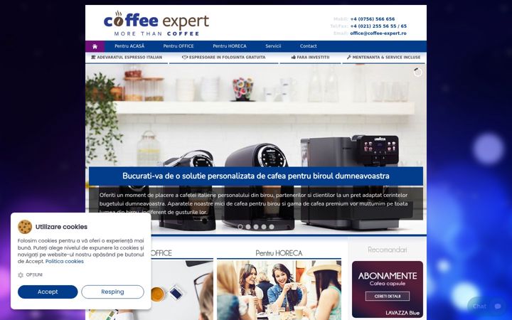 Screenshot of coffee-expert.ro