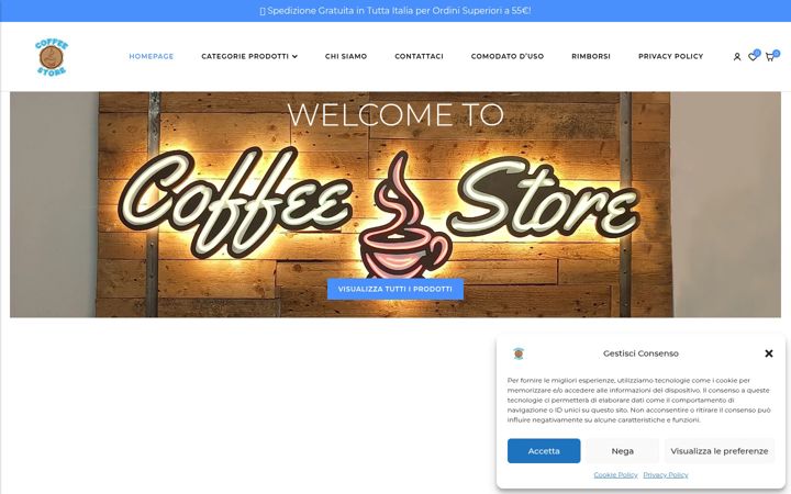 Snímek obrazovky coffee-store.it