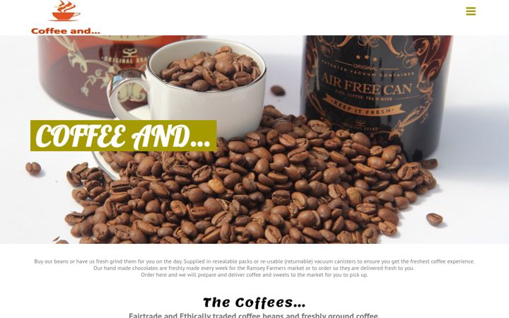 Screenshot of coffeeandiom.com
