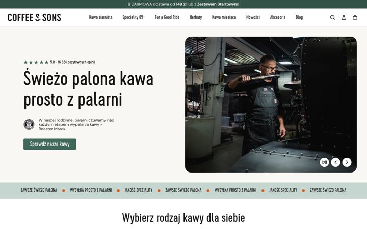 Screenshot of coffeeandsons.pl
