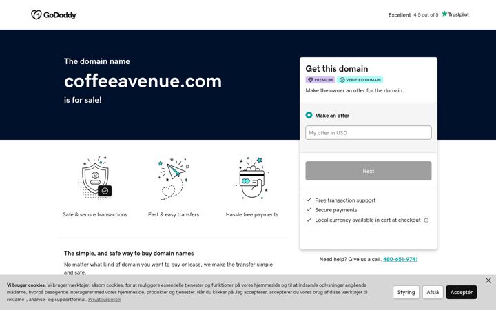 Screenshot of coffeeavenue.com