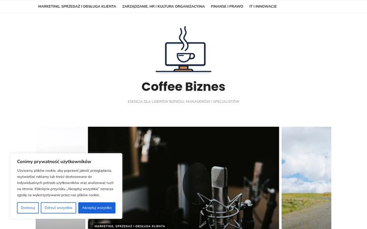Screenshot of coffeebiznes.pl